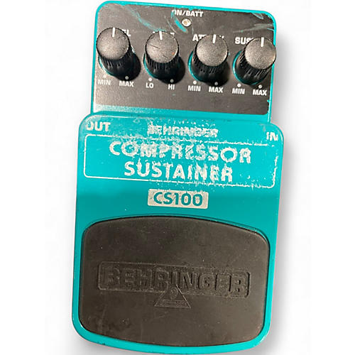 Used Behringer CS100 Compressor Sustainer Effect Pedal