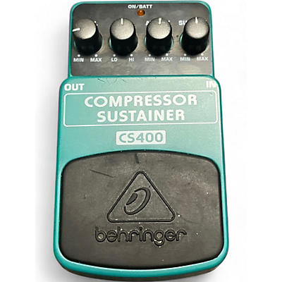 Used Behringer CS400 Compressor Sustainer Effect Pedal