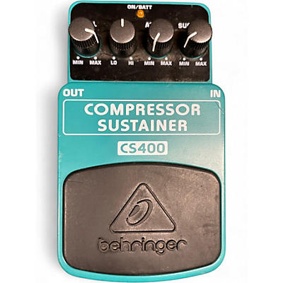 Used Behringer CS400 Compressor Sustainer Effect Pedal