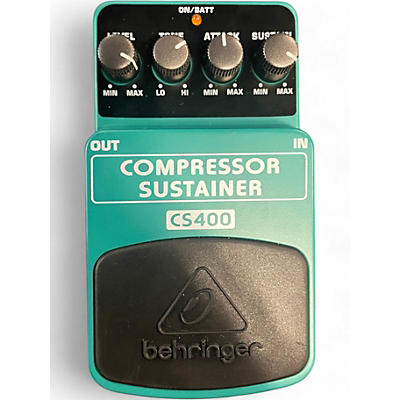 Used Behringer CS400 Compressor Sustainer Effect Pedal