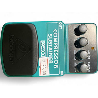Used Behringer CS400 Compressor Sustainer Effect Pedal