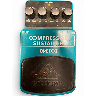 Used Behringer CS400 Compressor Sustainer Effect Pedal