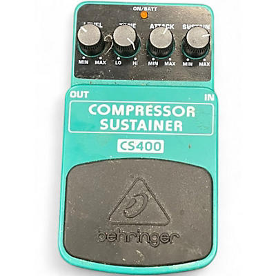 Used Behringer CS400 Compressor Sustainer Effect Pedal