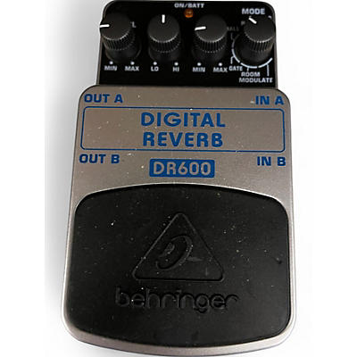 Used Behringer DR600 Digital Stereo Reverb Effect Pedal