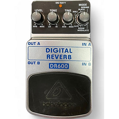 Used Behringer DR600 Digital Stereo Reverb Effect Pedal