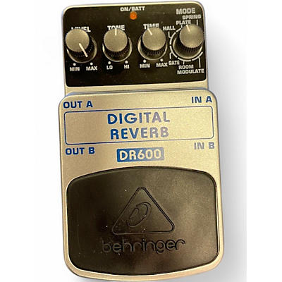 Used Behringer DR600 Digital Stereo Reverb Effect Pedal