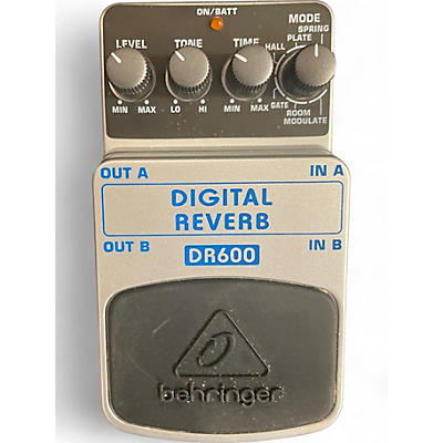 Used Behringer DR600 Digital Stereo Reverb Effect Pedal