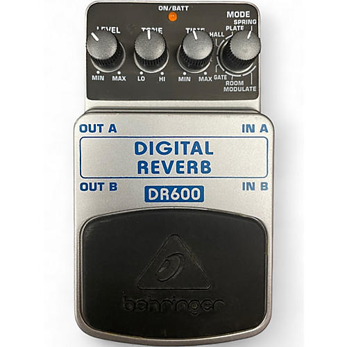 Used Behringer DR600 Digital Stereo Reverb Effect Pedal