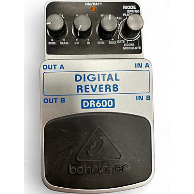 Used Behringer DR600 Digital Stereo Reverb Effect Pedal
