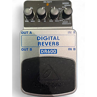 Used Behringer DR600 Digital Stereo Reverb Effect Pedal