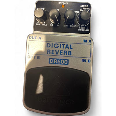 Used Behringer DR600 Digital Stereo Reverb Effect Pedal