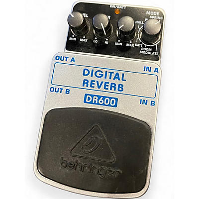 Used Behringer DR600 Digital Stereo Reverb Effect Pedal