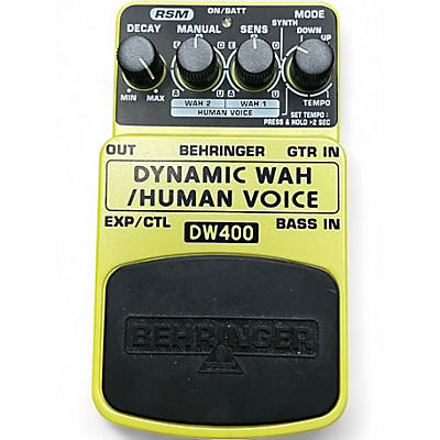 Used Behringer DW400 Dynamic Wah/Human Voice Effect Pedal