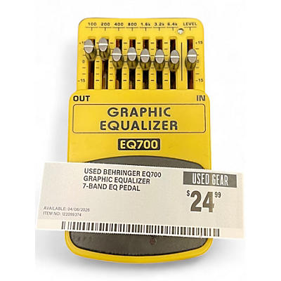 Used Behringer EQ700 Graphic Equalizer 7-Band EQ Pedal