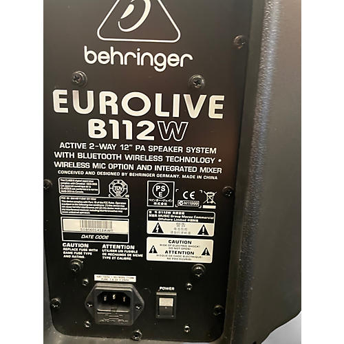 Used Behringer Eurolive B112W Powered Speaker