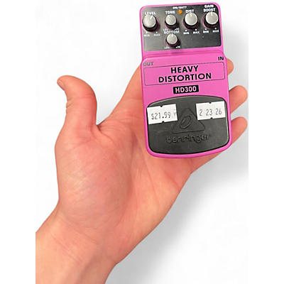 Used Behringer HD300 Heavy Distortion Effect Pedal