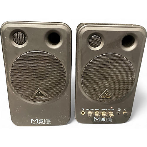 Used Behringer MS18 Studio Monitors Powered Monitor