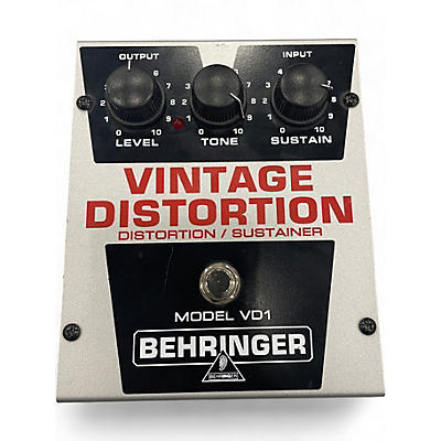 Used Behringer Model VD1 vintage distortion  Effect Pedal