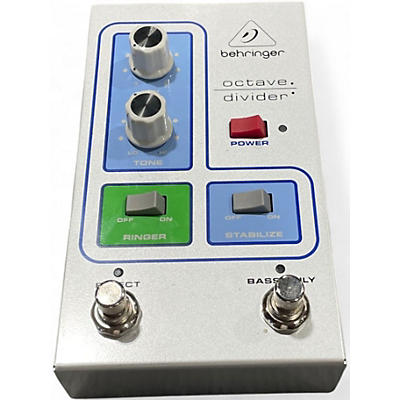 Used Behringer Octave Divider Effect Pedal