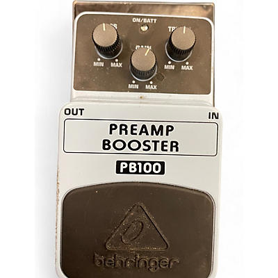 Used Behringer PB100 Preamp Booster Effect Pedal