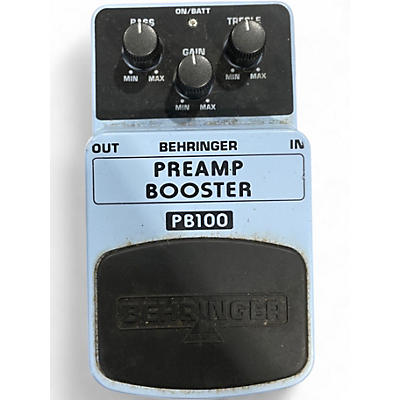 Used Behringer PB100 Preamp Booster Effect Pedal