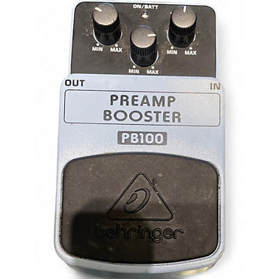 Used Behringer PB100 Preamp Booster Effect Pedal
