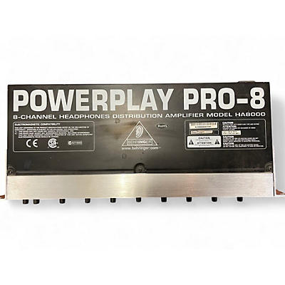 Used Behringer Powerplay PRO 8 HA8000 Headphone Amp