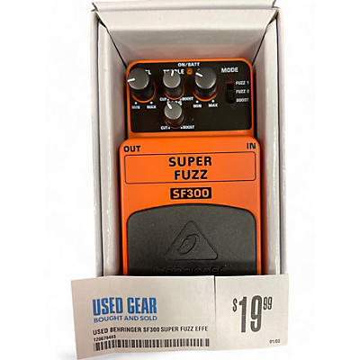 Behringer Used Behringer SF300 Super Fuzz Effect Pedal