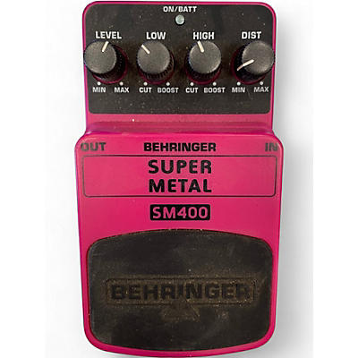 Used Behringer SM400 Super Metal Effect Pedal