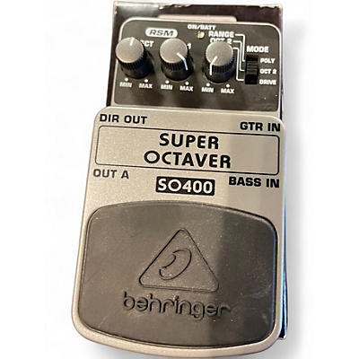 Used Behringer SO400 Super Octaver Effect Pedal