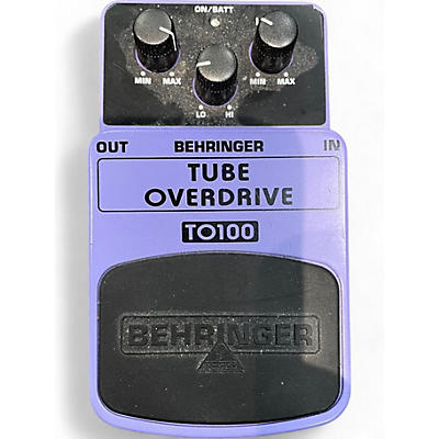 Behringer Used Behringer TO100 Tube Overdrive Effect Pedal