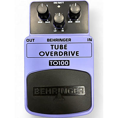 Used Behringer TO100 Tube Overdrive Effect Pedal