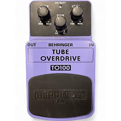 Used Behringer TO100 Tube Overdrive Effect Pedal