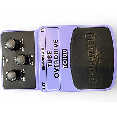 Used Behringer TO100 Tube Overdrive Effect Pedal