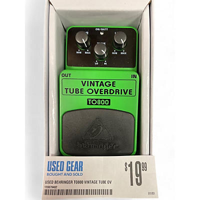 Behringer Used Behringer TO800 Vintage Tube Overdrive Effect Pedal