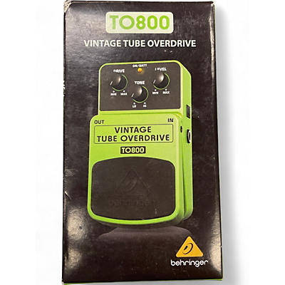 Used Behringer TO800 Vintage Tube Overdrive Effect Pedal