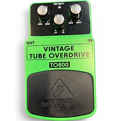 Used Behringer TO800 Vintage Tube Overdrive Effect Pedal