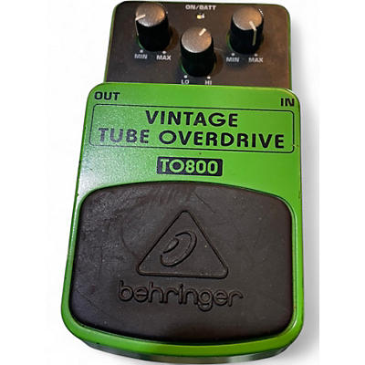 Used Behringer TO800 Vintage Tube Overdrive Effect Pedal