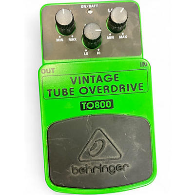 Used Behringer TO800 Vintage Tube Overdrive Effect Pedal