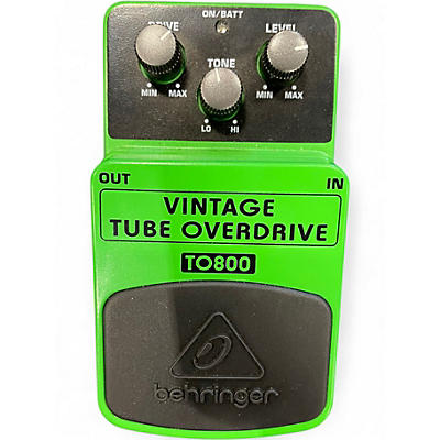 Used Behringer TO800 Vintage Tube Overdrive Effect Pedal