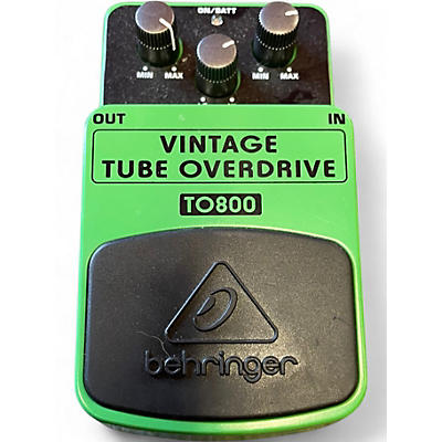 Used Behringer TO800 Vintage Tube Overdrive Effect Pedal