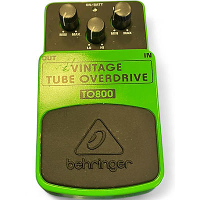 Used Behringer TO800 Vintage Tube Overdrive Effect Pedal