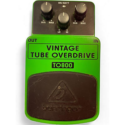 Used Behringer TO800 Vintage Tube Overdrive Effect Pedal