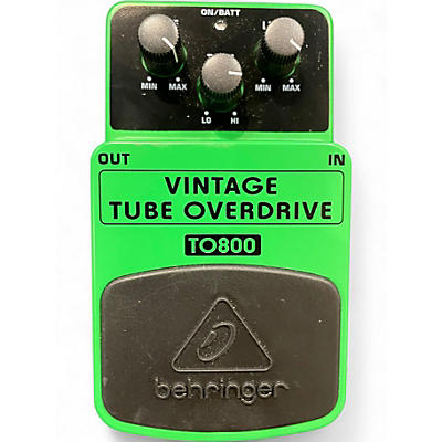 Used Behringer TO800 Vintage Tube Overdrive Effect Pedal