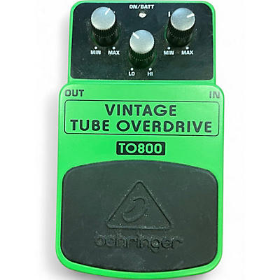 Used Behringer TO800 Vintage Tube Overdrive Effect Pedal