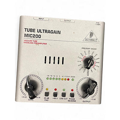 Used Behringer TUBE ULTRAGAIN MIC200 Guitar Preamp