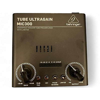 Used Behringer TUBE Ultragain MIC300 Microphone Preamp