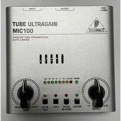 Used Behringer Tube Ultra Gain Mic100 Microphone Preamp