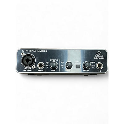 Used Behringer U-Phoria UMC22 Audio Interface