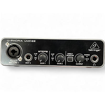 Used Behringer U-Phoria UMC22 Audio Interface